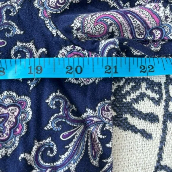 [M]Lauren Ralph Lauren Paisley Print Purple Pajama Set - Picture 5 of 8